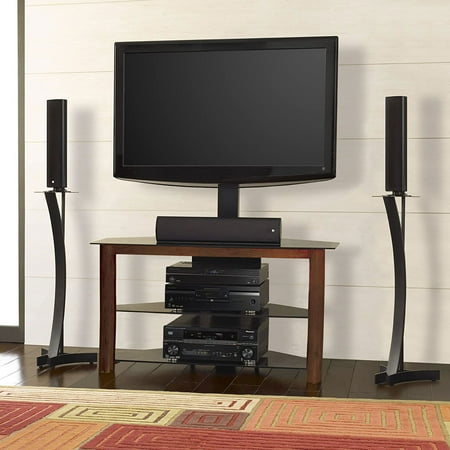 Bell'O - Triple Play TV Stand for Flat-Panel TVs Up to 46" - Cherry