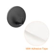 thumbnail image 4 of Auto Adhesivos Ganchos, 2 Paquete 304 Inoxidable Acero Pegajosos Gancho Pared Gancho para Hogar Colgar Ropa Toallas Cocina Herramientas, Negro, 4 of 6