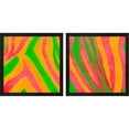 thumbnail image 1 of Great Art Now Psychedelic Zebra Print by Patricia Pinto, 2 Piece Framed Art Set Each 13.25"W x 13.25H, 1 of 3