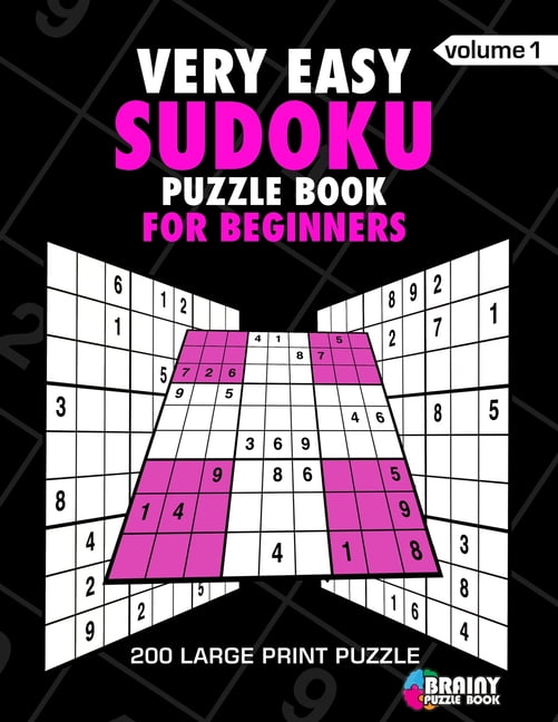 very easy sudoku puzzle book for adults 200 large print