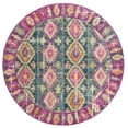 thumbnail image 5 of SAFAVIEH Madison Mary Geometric Area Rug, Fuchsia/Blue, 4' x 6', 5 of 10