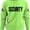 Safety Green, variant on NYC FACTORY Security Hoodie with US Flag Sleeve Prints, Black US, Alpha, 3X-Large, Regular, Regular, Black