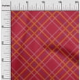thumbnail image 1 of oneOone Tissu Georgette Viscose à Carreaux Tartan au Mètre 42 Pouces de Large, 1 of 4