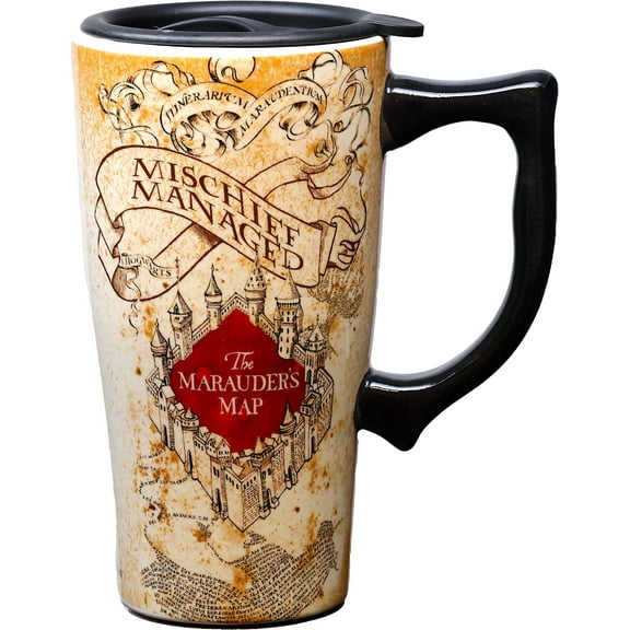 MARAUDERS MAP 18 OUNCE CERAMIC TRAVEL MUG