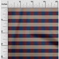thumbnail image 1 of oneOone Georgette Viscose Navy Blue Fabric Gingham Check Craft Projects Decor Fabric Printed By The Yard 42 Inch Wide, 1 of 4