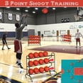 thumbnail image 3 of Basketball Rack Training Stand - Tilt Ball Training Equipment Holder Shooting Rolling Storage Cart with Wheels Sports Outdoor Volleyball Soccer Football Garage Organizer Basketball Accessories, 3 of 6