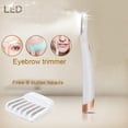 thumbnail image 1 of Mini Rasoir pour Sourcils Outil de Rasage des Cheveux Éclairé par LED pour Femmes Rasoir Inclut 6 Têtes de Rechange, 1 of 12