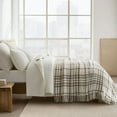 thumbnail image 6 of EVERGRACE Plaid Chenille Throw Blanket for Couch, Super Soft Cozy Decorative Farmhouse Plaid Throw with Tassels, Lightweight Chenille Knit Throw for Bed Sofa Gift Home Decor, Beige 50”x60”, 6 of 8