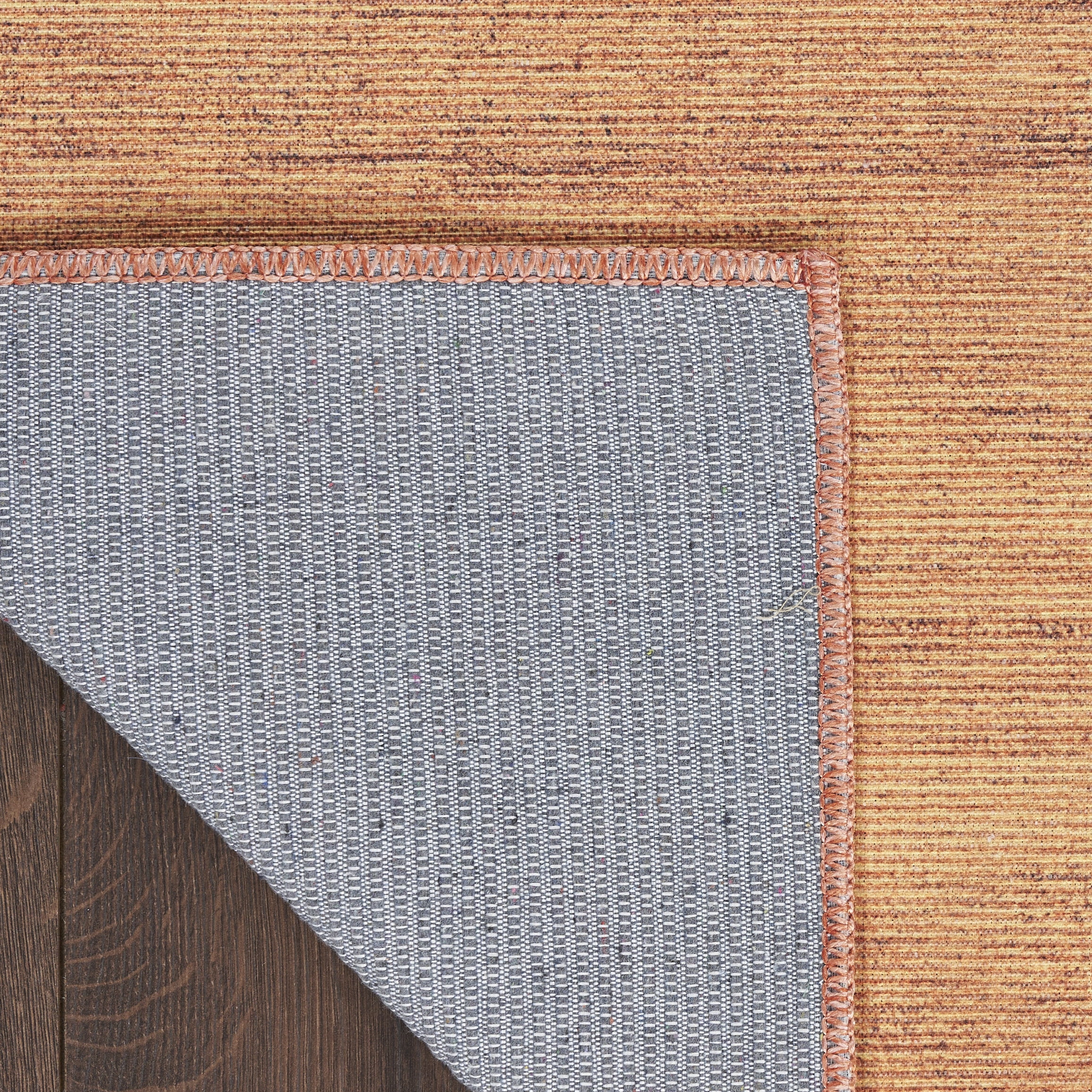 Nourison Washable Essentials Modern Copper 5'3" x 7'3" Area Rug (5x7)