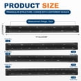 thumbnail image 2 of Uxcell Architectural Scale Ruler 7 Inch Metric Aluminum Alloy Triangular Drafting Ruler, Blue, 2 of 7