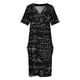 thumbnail image 3 of Vestido de noche con bolsillo suelto para mujer vestidos elegantes de matemáticas, 3 of 6
