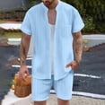 thumbnail image 2 of Mrmaere Men's Suit Set Solid Pattern Stylish Look For Modern Fashion Needs For Various Types Sky Blue M, 2 of 6