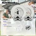 thumbnail image 2 of AutoShack Front & Rear Brake Rotors & Calipers for Toyota & Lexus, 4Runner 2015-2023 GX460 2016-2023, AWD 4WD RWD V6 4.0L V8 4.6L - Coated - ArmorStop, 2 of 4