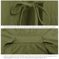 thumbnail image 2 of ANLIQI Women's 100% Cotton Robes Summer Short Sleeve Bathrobe Knee Length Sleepwear with Pockets (Olive Green,L), 2 of 6