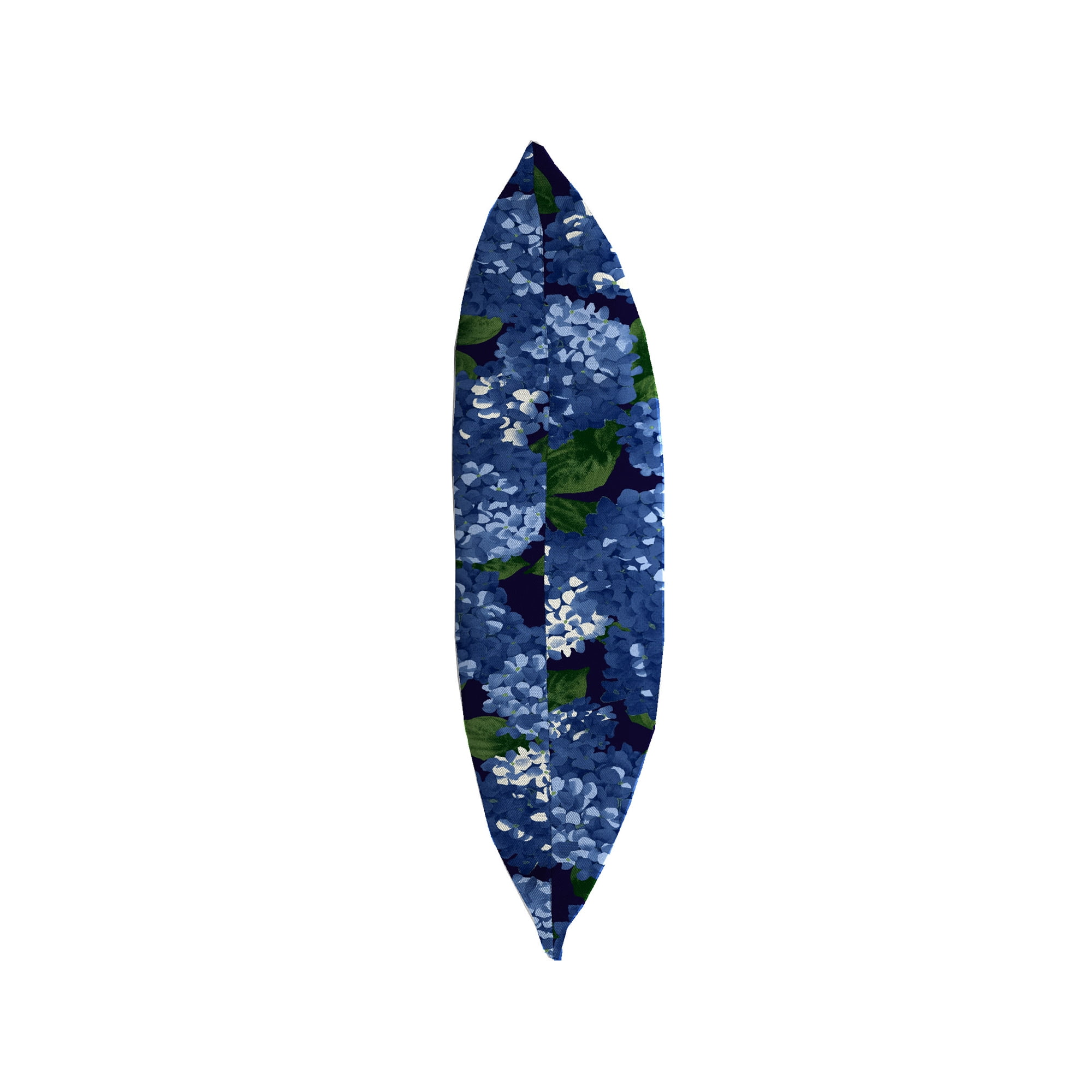 Jordan Manufacturing 22" x 22" Hydrangea Midnight Navy Floral Square Outdoor Throw Pillow (2 Pack)