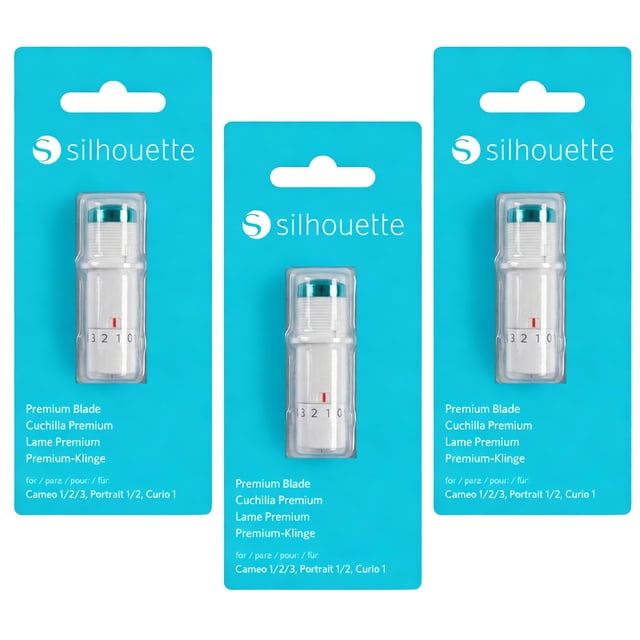 Cuchillas premium Silhouette America B01AO8PFCA, paquete de 3