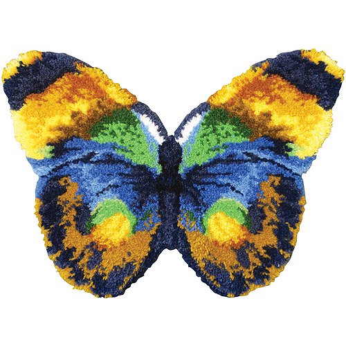 Hook Set 32" x 24" Butterfly Latch Hook Kit, 1 Each