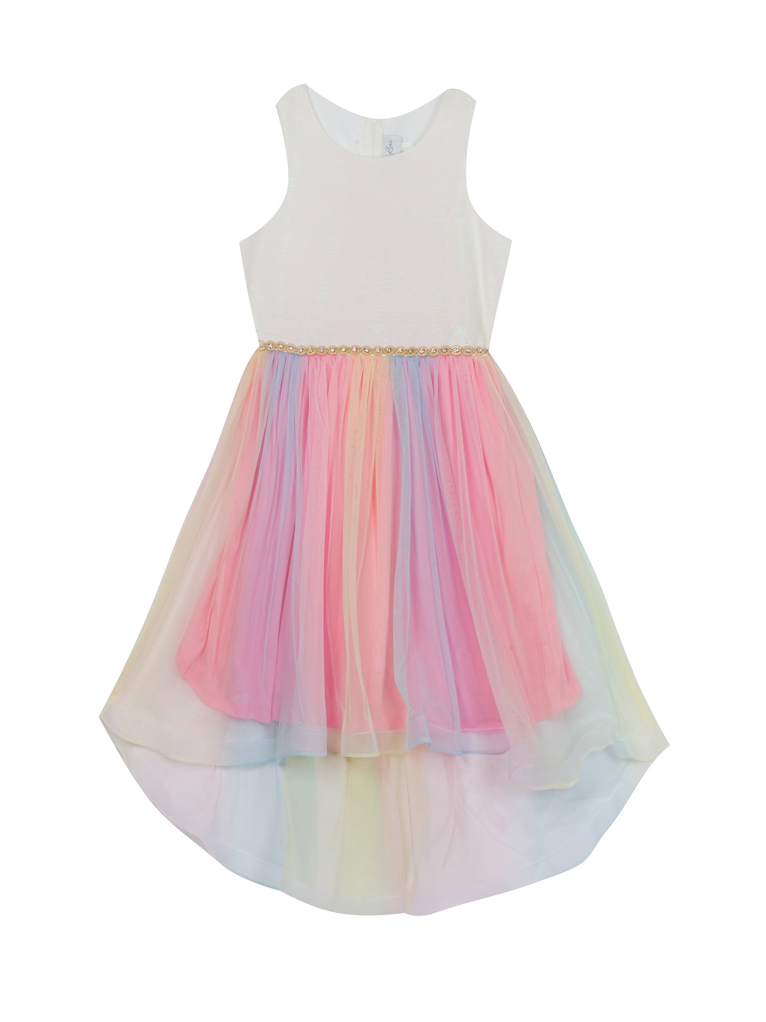 Emily Rose Girls 7-16 Sleeveless Rainbow Tutu Dress - Walmart.com