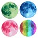 thumbnail image 5 of Pegatinas de pared de luna que brillan en la oscuridad, pegatina fluorescente luminosa para dormitorio, sala de estar, habitación infantil de 30 cm (Blu Ray) esquí esquí Gafas de esquí, 5 of 5