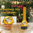 thumbnail image 4 of Lanternes de Cheminée de Noël Effet de Flamme Décorative Lampe à Feu LED à Piles Cheminée Portable Intérieur Extérieur A, 4 of 5