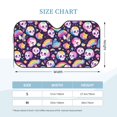 thumbnail image 2 of Kdxio Skull colorful mushroom rainbow Print Windshield Sun Shade, Foldable Sun Blocker for Car,Truck,SUV Automotive Interior Sun Protection,Reflective Shade for Front Windshield(Medium), 2 of 6