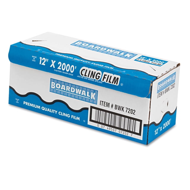 Película para envolver alimentos Boardwalk 7202, PVC, 30 cm x 609 m, rollo