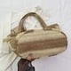thumbnail image 5 of Bolso Hombro Verano Mano Playa Paja A Rayas Con Borla para Mujer, 5 of 9