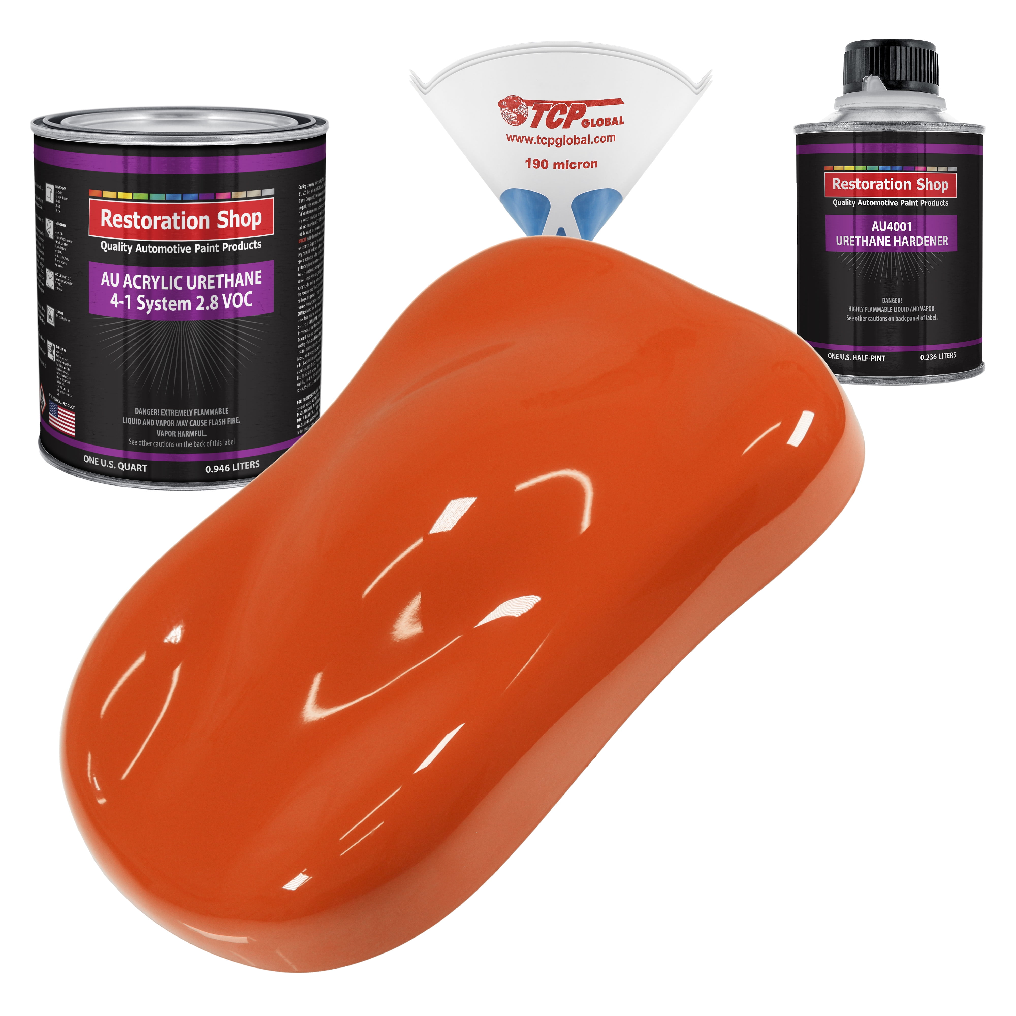 Hugger Orange Quart Kit Single Stage ACRYLIC URETHANE Car Auto Body