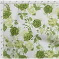thumbnail image 4 of Soimoi Floral Print,Cotton Cambric, Quilting Fabric Sold by The Yard 42 Inch Wide, Medium Weight Cotton Fabric, SewingSupplies,Light Green, 4 of 5