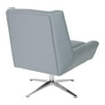 thumbnail image 6 of Guest Chair in Charcoal Gray Faux Leather and Aluminum Base, 6 of 6