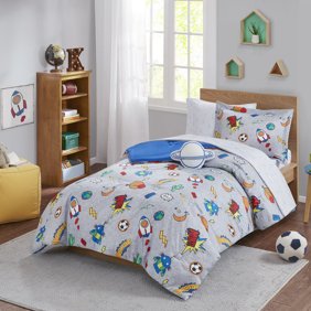 Your Zone Aurora Glow In The Dark Bed In A Bag Comforter Bedding