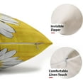 thumbnail image 2 of Summer Daisy Floral Lumbar Pillow Covers 12X20 Inch Set of 2 White Petal Flower Bloom Decorative Pillow Cases Yellow Seasonal Cushion Case Farmhouse Home Decor for Sofa Couch Porch Outdoor, 2 of 6