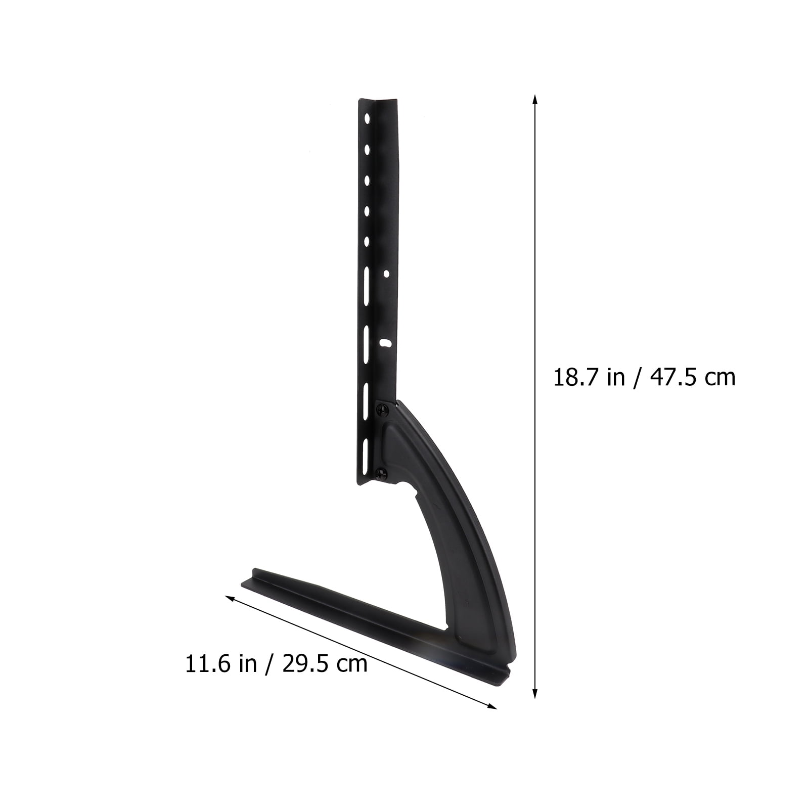 EXHUMKY Adjustable Black Metal Desk Riser Stand, Holder for Office and Hotel Use, 1 Set
