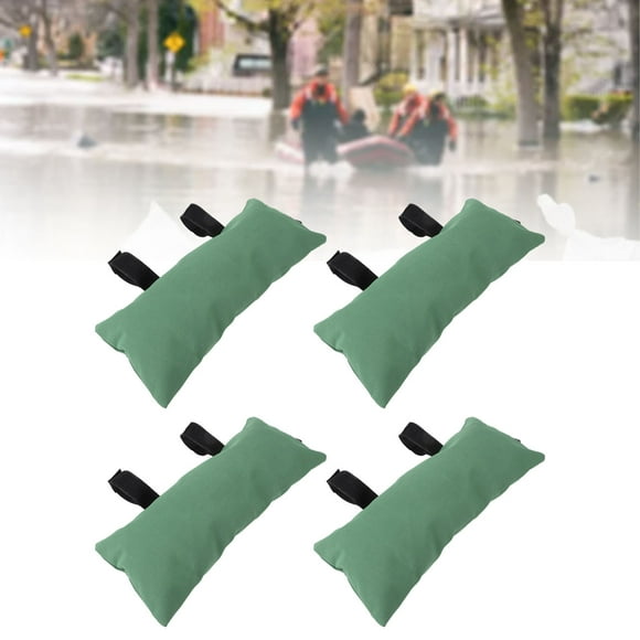 4Pcs Canopy Tent Weights Sand Bags, Reusable Flood Barrier Sandbag with Thickened Design, Large Capacity for Door Window