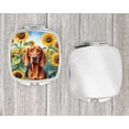thumbnail image 4 of Redbone Coonhound in Sunflowers Compact Mirror 2.75 in x 3 in, 4 of 4