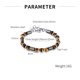 thumbnail image 3 of Pulsera geométrica con forma de ojo de tigre para hombre de acero inoxidable, 3 of 3