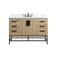 thumbnail image 3 of Elegant Decor Eugene 48" Single Bathroom Vanity with Backsplash in Mango Wood, 3 of 8