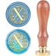 thumbnail image 1 of 1PC Brass Sealing Wax Seal Stamp Removable Wood Handle Letter X Pattern 2.5x1.45cm, 1 of 5