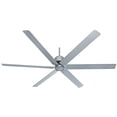 thumbnail image 2 of Hunter - HFC Indoor/Outdoor Ceiling Fan, Wall Control, 96-inch, Satin Metal, Modern-style, 3-speed WhisperWind Motor, 59133, for Porches, Bathrooms, 2 of 4
