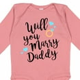 thumbnail image 4 of Inktastic Will You Marry Daddy-ring Boys or Girls Long Sleeve Baby Bodysuit, 4 of 5