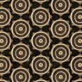 thumbnail image 3 of Tre Sorelle Studios 12x12 Black Modern Framed Museum Art Print Titled - Warm Tribal Texture Medallion repeat II, 3 of 5