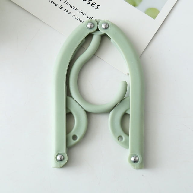 Folding Hanger Travel Folding Hangers Portable Colored Hangers Folding Colored Hangers Portable Clothes Hangers Foldable Folding Hanger 3 Fold Design Rust Proof Portable Colored