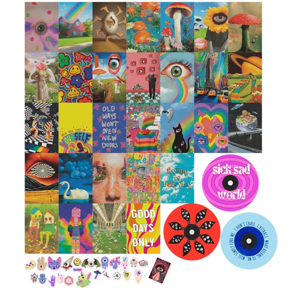 Póster estético Room Decor 97 Decor Weirdcore (4 x 6) +3 años