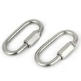 thumbnail image 4 of M5 Stainless Steel Quick Oval Screwlock Link Lock Hook Carabiner 2pcs, 4 of 4