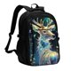 thumbnail image 1 of Balery Colorful Stained Glass Deer Mochila con carga USB para hombre y mujer - Mochila impermeable y antirrobo para portátil con puerto USB para viajes, trabajo, estudios y universidad, 1 of 7