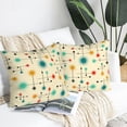 thumbnail image 6 of Mid Century Modern Throw Pillow Cover Set of 2 18x18, Yellow Retro Decorative Pillow Cases Cushion Covers for Sofa Bed Chair Farmhouse Outdoor,Retro Living Room Decor, 6 of 6