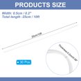 thumbnail image 2 of Uxcell 30Pcs Transparent Plastic Boning 10 Feet Clear Corset Strip Bone(5mm 1/5" WIDE), 2 of 8