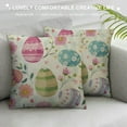 thumbnail image 3 of RUIYC Easter Pillow Covers, Easter Eggs Decorative Throw Pillows,Vintage Spring Seasonal Holiday Outdoor Decor Pillowcase Farmhouse Cushion Cover for Couch Sofa, 3 of 5