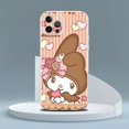 thumbnail image 1 of Funda transparente Kuromi My Melody para Apple iPhone 14 11 13 Pro 12 7 8 Plus SE 2022 XR X XS Max 6 6S, funda de silicona para teléfono xuanjing  unisex, 1 of 2