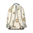 thumbnail image 4 of Spiritual Gothic Sun Backpack Waterproof Scratch-Resistant School Bag with Celestial Star and Moon Print, Breathable Foam Padding, Adjustable Straps for Daily Use and Outdoor Activities, 4 of 6